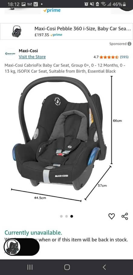 Photo of free Maxi-cosi carseat (Wood Green, N22) #2