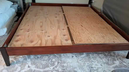 Photo of free Solid wood King Platform Bed frame (Cupertino/West San Jose) #2
