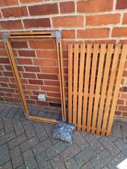 Photo of free Large wooden hanging pan rack (Caversham RG4) #2