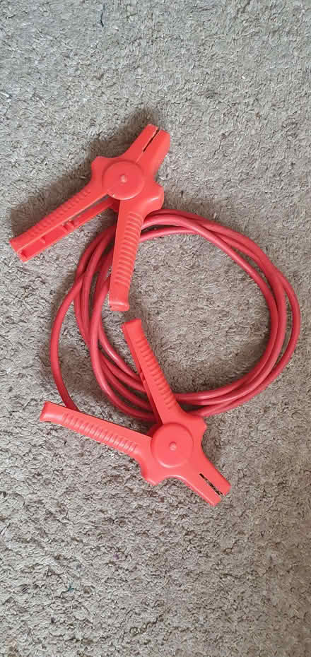 Photo of free Red jump lead (Hartington Road BN2) #1