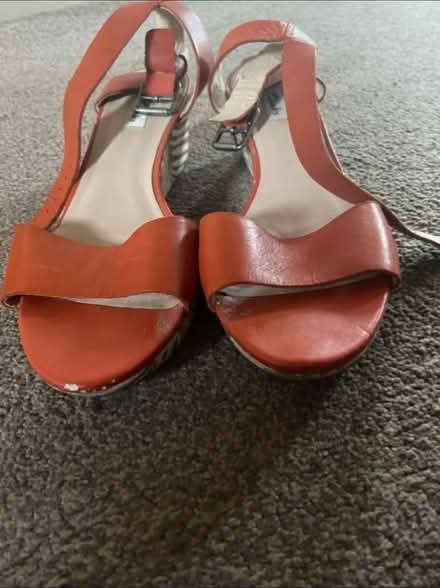 Photo of free Orange Sandals size 7.5 (Hucclecote GL3) #1