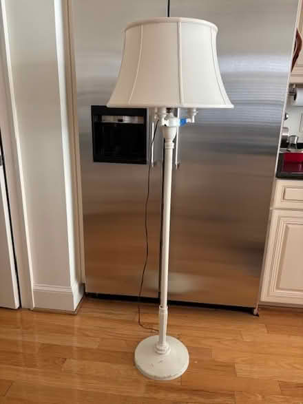 Photo of free Floor Lamp Painted white (Near Slaters Lane.) #1