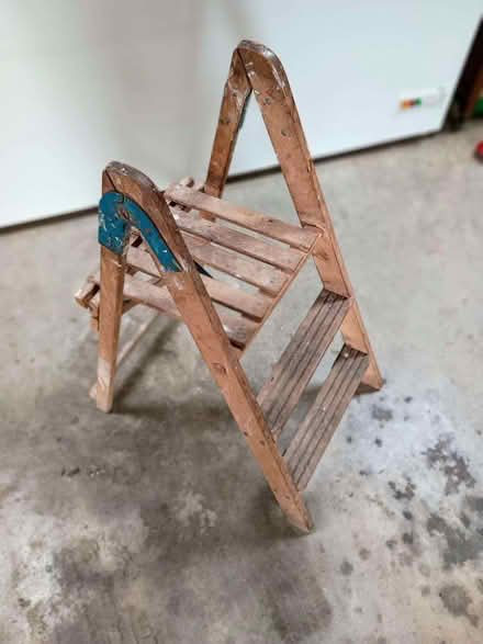 Photo of free small, folding wooden steps (Nailsea BS21) #1