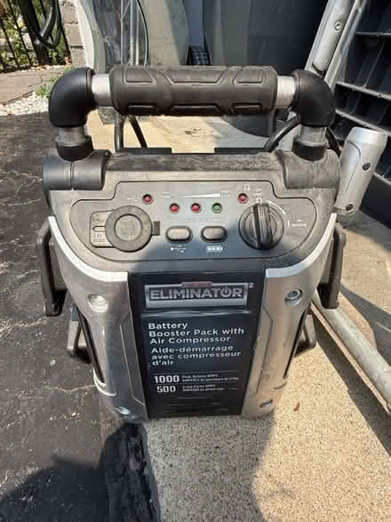 Photo of free Booster battery/ air compressor (Mississauga/ Streetsville) #1