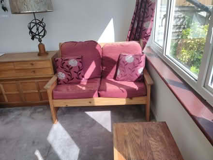 Photo of free 2 seater sofa conservatory (Desborough Island TW17) #1