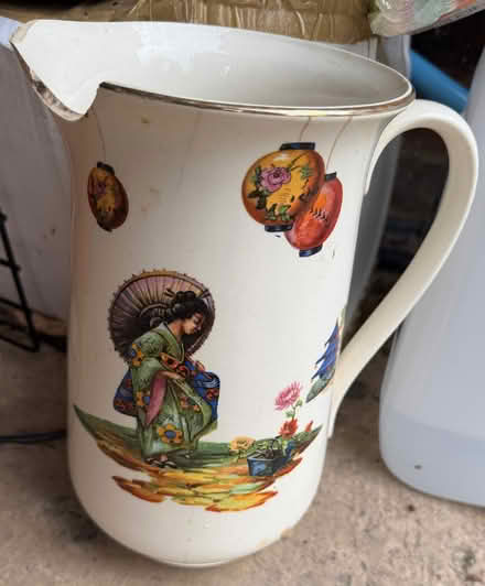 Photo of free Large jug/vase with chip. Covers up with flowers in it (Beaconsfield HP9) #1