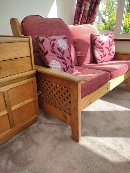 Photo of free 2 seater sofa conservatory (Desborough Island TW17) #3