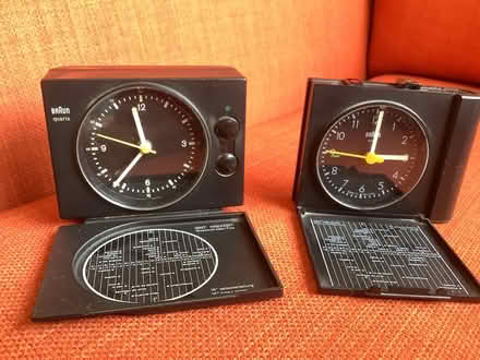 Photo of free 2 x BRAUN travel alarm clocks (Grange Estate, Letchworth SG6) #1