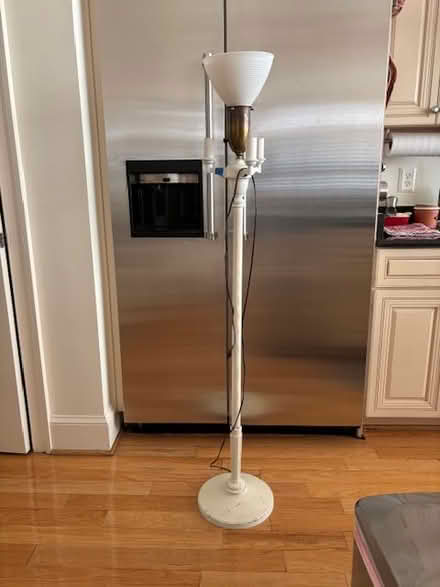 Photo of free Floor Lamp Painted white (Near Slaters Lane.) #2