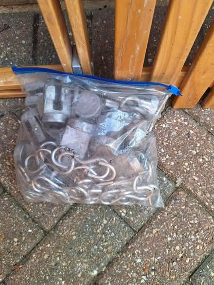 Photo of free Large wooden hanging pan rack (Caversham RG4) #1