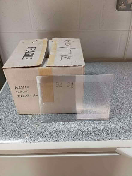 Photo of free perspex display sleeves (Nailsea BS21) #1