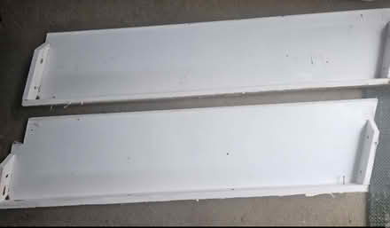 Photo of free A pair of sturdy white angled shelves - Bromley (Downham BR1) #1