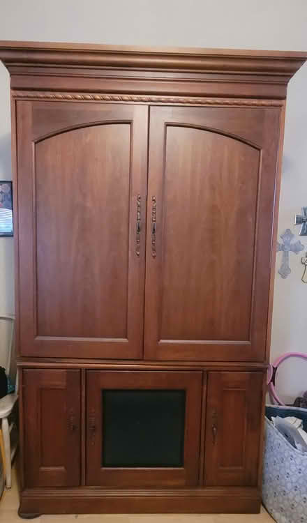 Photo of free Solid wood cabinet (67th Ave & Greenway) #1