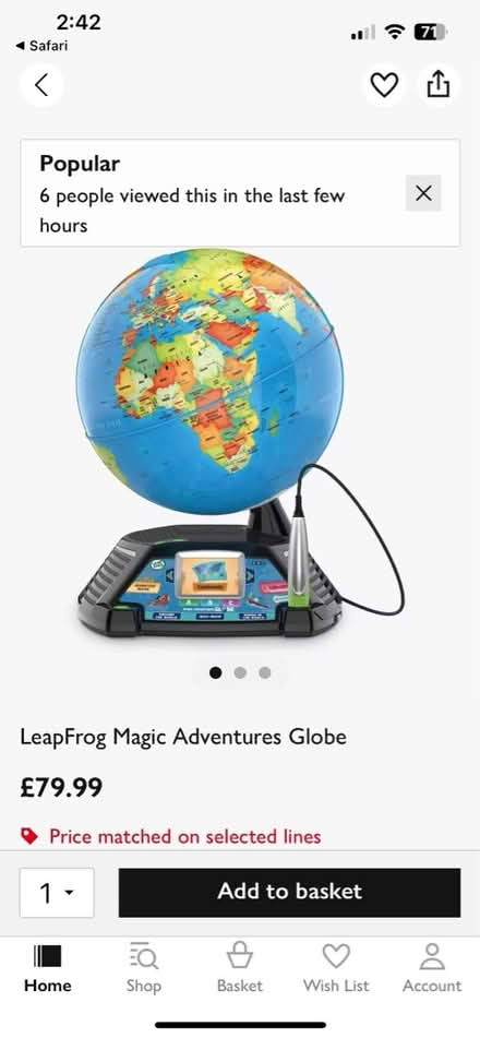 Photo of free Leap frog globe - needs fixing (BN41) #1