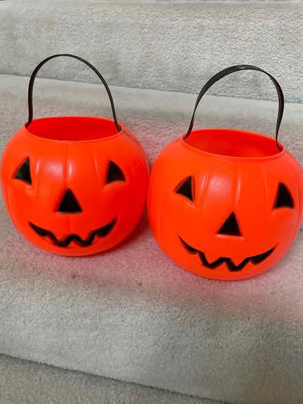 Photo of free 2 plastic trick-or-treat pails (West Plano) #1