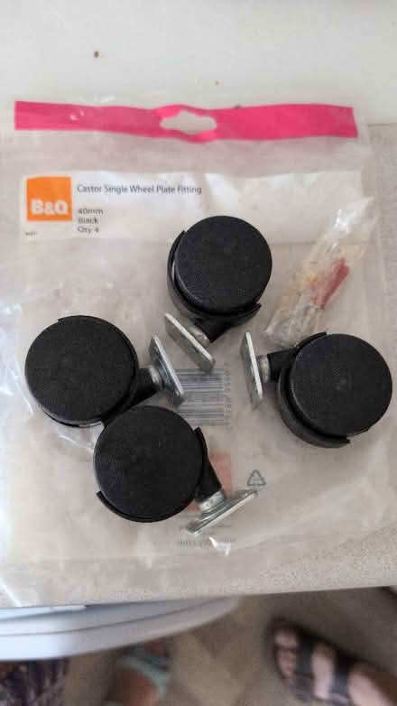 Photo of free 4 castors (Aldwick PO21) #1