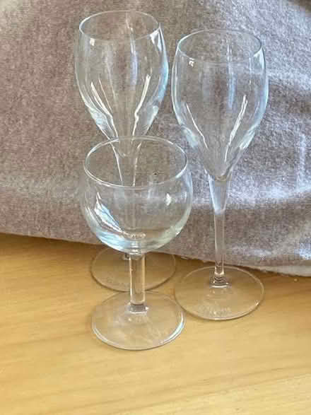 Photo of free Two Tall Wine Glasses (Thornhill CF14) #1