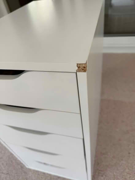 Photo of free White Desk Set of Drawers (Hatching Green AL5) #2