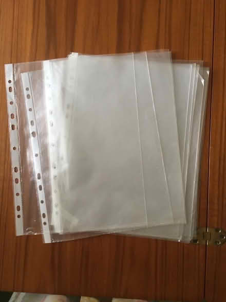 Photo of free A4 plastic pockets (Cromford DE4) #1
