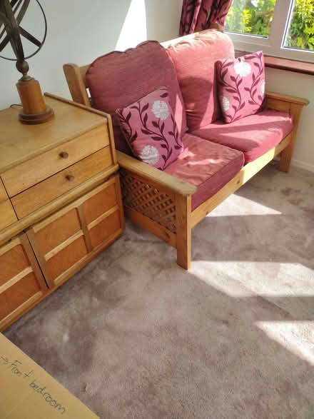 Photo of free 2 seater sofa conservatory (Desborough Island TW17) #4