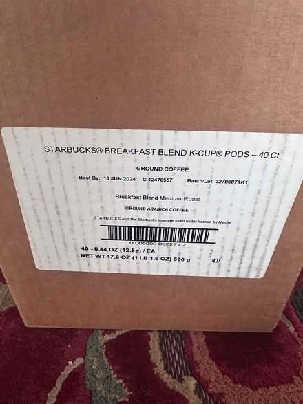 Photo of free Starbucks K Cup Pods (Green Lake) #3
