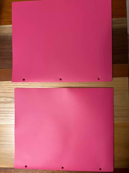 Photo of free 2 vinyl pocket folders (S Section) #1