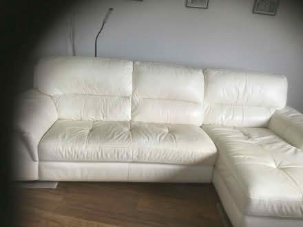 Photo of free 3 seater leather lounge with chaise (Tangambalanga, Victoria) #2