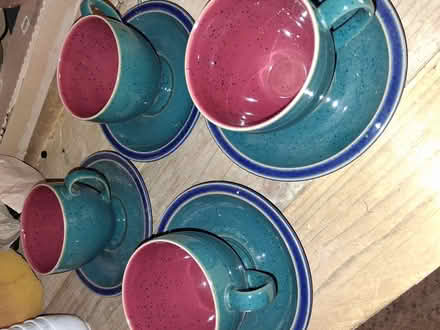 Photo of free 4 x Denby cups & saucers (Lytchett Matravers, Poole BH16) #1