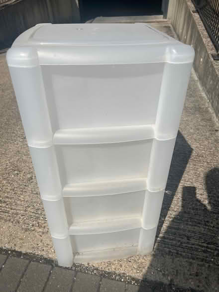 Photo of free White plastic 4 drawers (TW13) #2