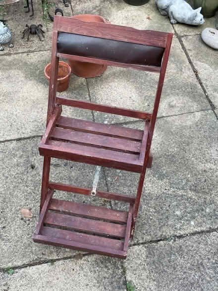Photo of free Wooden plant stand (Clapham, Bedford) #2