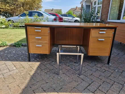 Photo of free Vintage sturdy, large desk (not including coffee table) (Putnoe MK41) #1