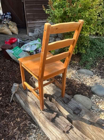 Photo of free 4x Ladder back chairs (Northumberland Heath. DA8) #1