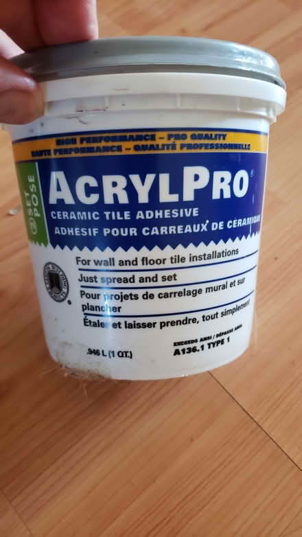 Photo of free tile adhesive (10/eg) #1