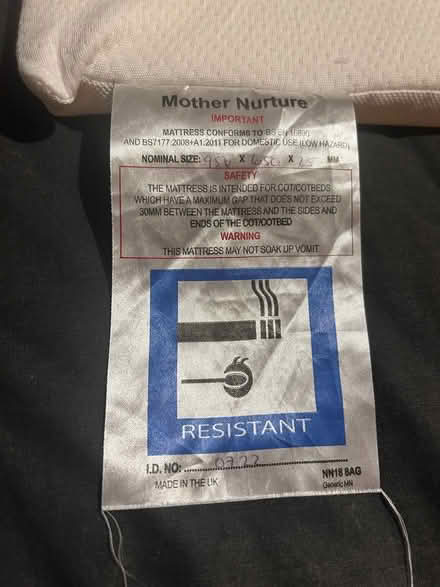 Photo of free Folding travel cot mattress (Welwyn Garden City AL7) #3