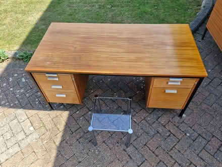 Photo of free Vintage sturdy, large desk (not including coffee table) (Putnoe MK41) #2