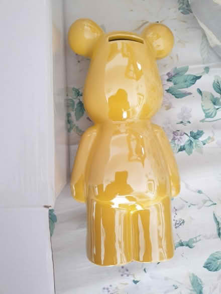 Photo of free New & in box yellow bear money box (Ealing, W5) #2