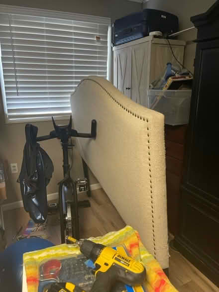 Photo of free King size fabric headboard (Maryland Heights) #1