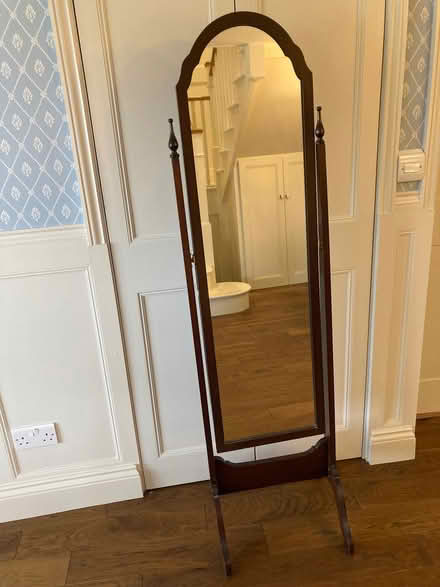 Photo of free Victorian floor standing mirror (Lower Farringdon GU34) #1