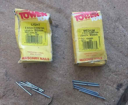 Photo of free Masonry nails, part used boxes (Central Letchworth) #1
