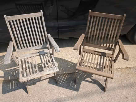 Photo of free Wooden Garden Chairs (Horns Road, GL5) #1