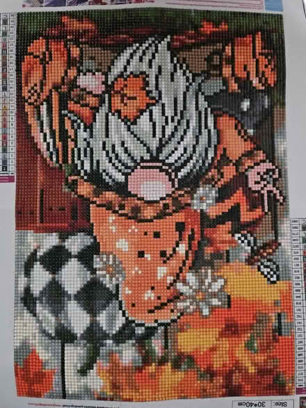 Photo of free Completed diamond art - gnome fall (Redditch B97) #1