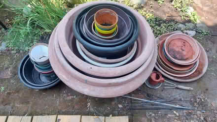 Photo of free Plant pots, saucers, sticks, tools (Beaches, Toronto) #1