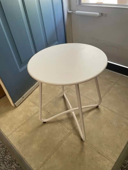 Photo of free Small white side table (Lower Mountain View) #1