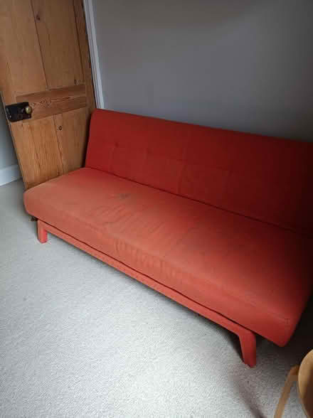 Photo of free Orange sofa bed (Brixham furzeham area TQ5) #4