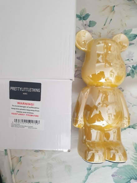 Photo of free New & in box yellow bear money box (Ealing, W5) #1