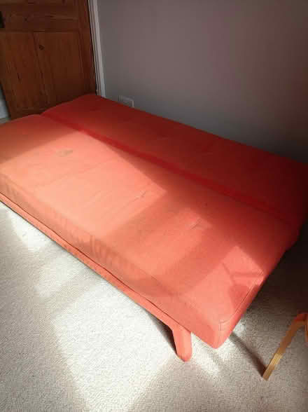 Photo of free Orange sofa bed (Brixham furzeham area TQ5) #1