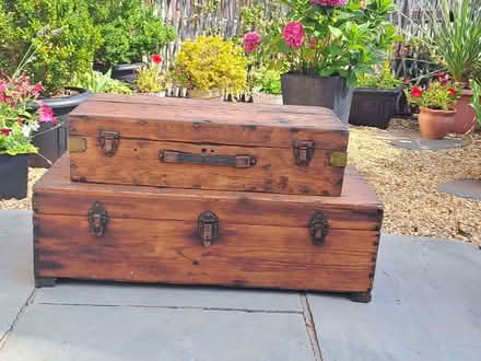 Photo of free Side tables and 2 vintage toolboxes (Ellesmere SY12) #2