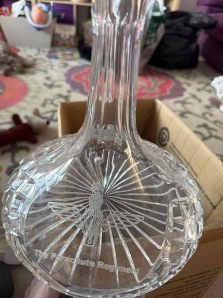 Photo of free Parachute Regiment Port decanter with stopper & 6 glasses (Dunchurch CV22) #1