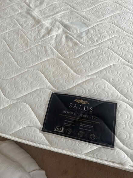 Photo of free Solas King Size Mattress and Base (Wadsley S6) #1