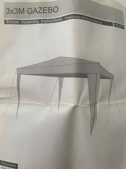 Photo of free 3m x 3m gazebo (Rooks Nest SG1) #1